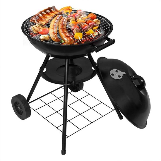 SureDeal® - Houtskool - Grill Grill - Wielen - Barbecue Grill - Zwart van SureDeal® — afbeelding 3