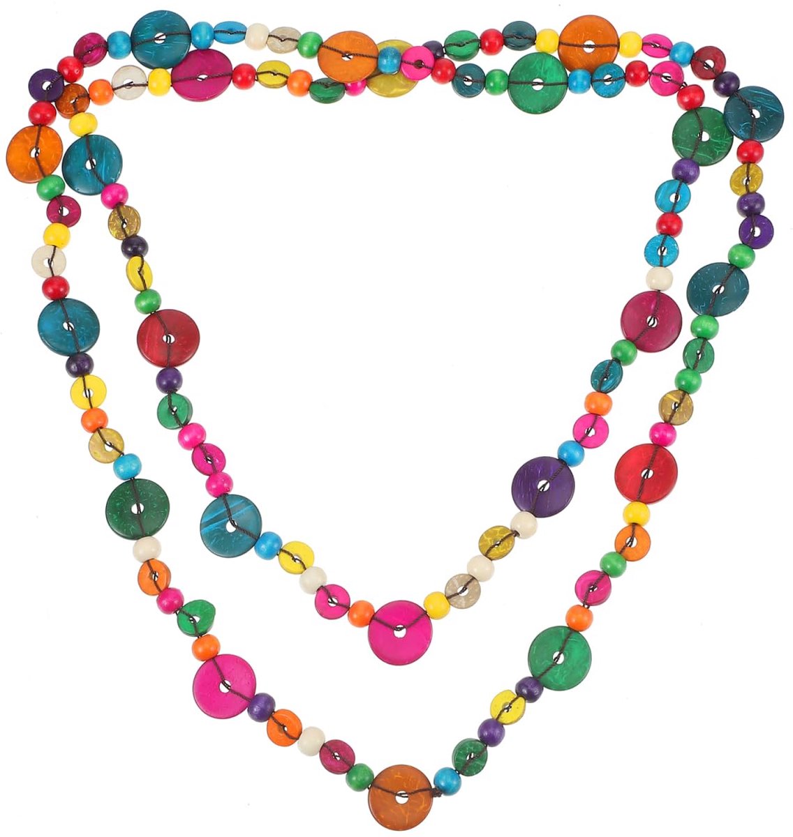 PreTYZOOM Damesketting met bohemis, schelpen, halsketting, party, kleurrijk, voor dames en meisjes