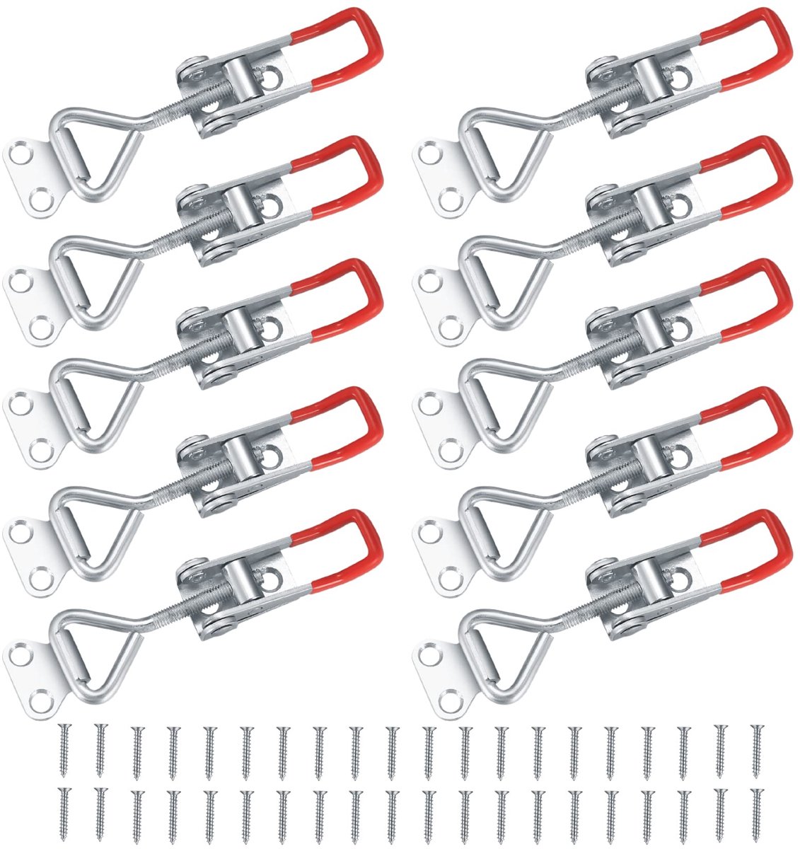 10 Stuks KnevelsluitingenMetalen Spannersluiting Hoekbevestiging, Laadcapaciteit Deursluiting Hoeksluiting Hefspanslot Sluiting Knevelsluiting voor Doe-het-zelvers, Woonaccessoires