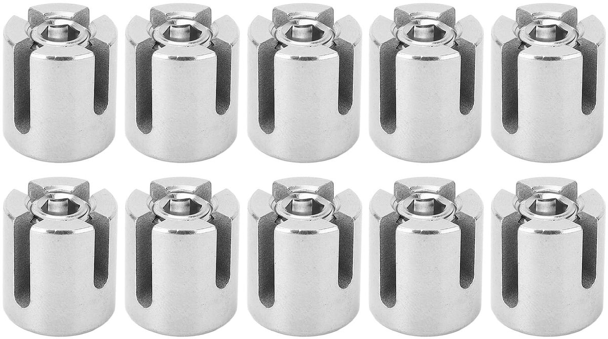 5 Stuks Bureaustoel Zwenkwielen 10x 22 mm – Stille Dubbele Wielen, Geen Krassen – Alleen Compatibel met 1-KEA Bureaustoelen – Geschikt voor Parket, Laminaat & Tegels – Grijs/Transparant
