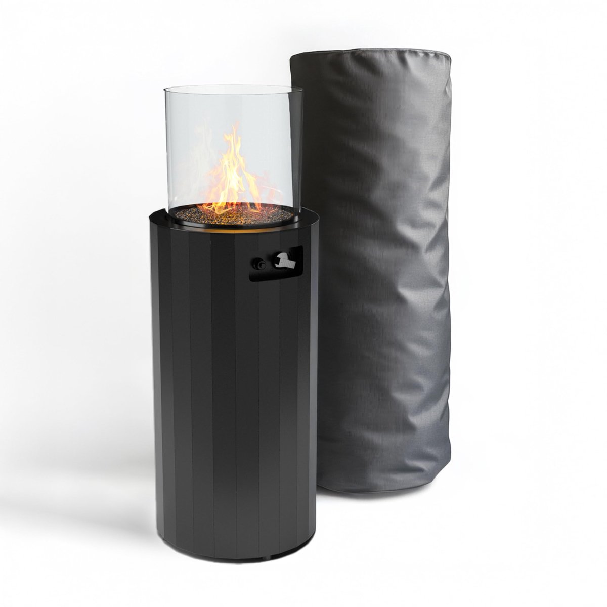 SnelShoppen - Planika BINO Outdoor Gashaard - Draagbare Tuin- en Terrasverwarmer - Propaanhaard voor Buiten met Afdekking - Ideaal voor Feesten, Campi