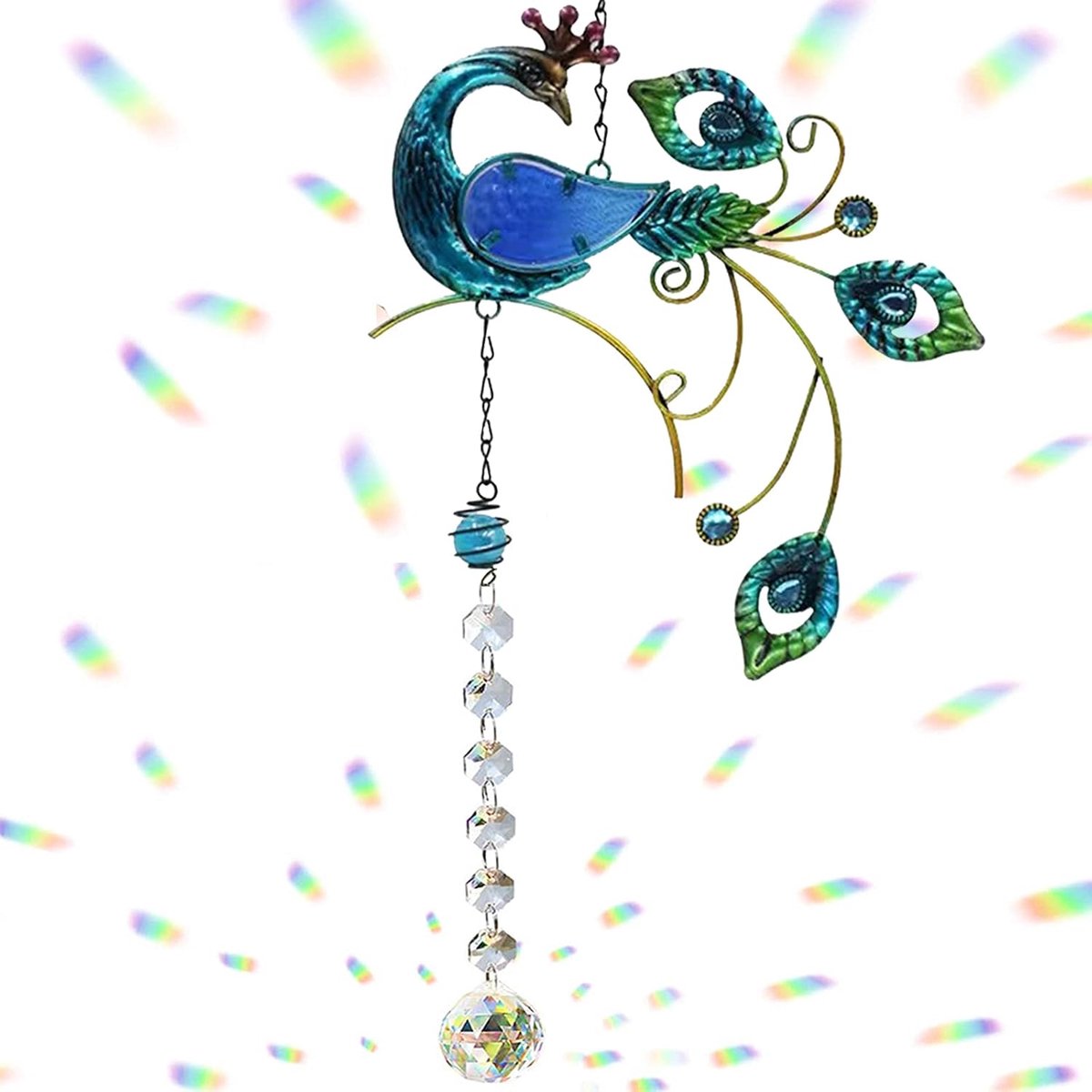 Kristal Zonnenvanger Hangende Kroonluchter Regenboog Prisma Fabrikant Ornament voor Venster Zonnevanger Huis Tuin Decoratie