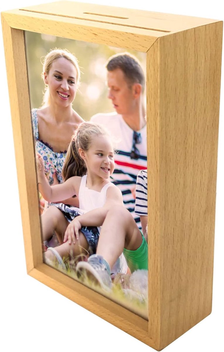 Spaarpot voor kinderen, 3D-spaarpot, geldcadeau, voor het opbergen van geld en foto's, leuke kamerdecoratie voor jongens en meisjes