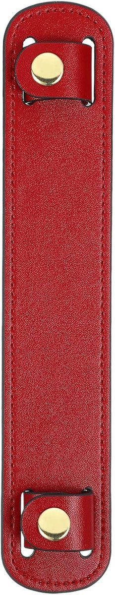 1 stuk 8,98 x 1,65 inch lederen schouderriem, kussen, afneembare antislip gordelhoezen voor draagtassen, rugzakken, handtassen, rood