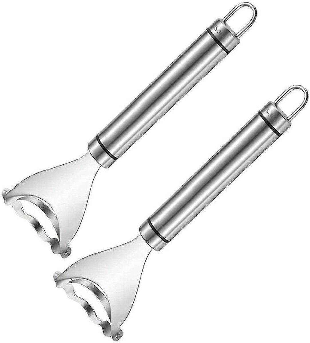 Rvs maïskorrelritser / maïsschiller (2-delige set)