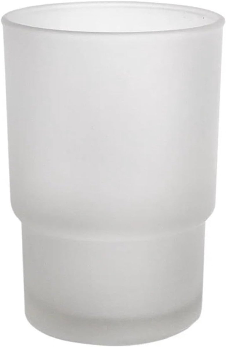 mat vervangingsglas, badkamerbeker, tandenborstelbeker, glas, herbruikbaar, vervanging voor wandmontage, mondspoelbeker, voor accessoires, huishouden, hotel