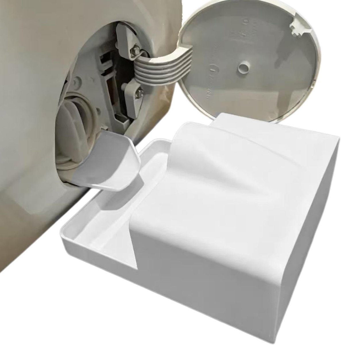 Lekbak Wasmachine - 2-Delige Set - 16cm - Wateropvangbak - Opvangbak - Universele Wasmachine Lekbak - voor het reinigen van filters, het onderhouden van waterpompen en het opvangen van water