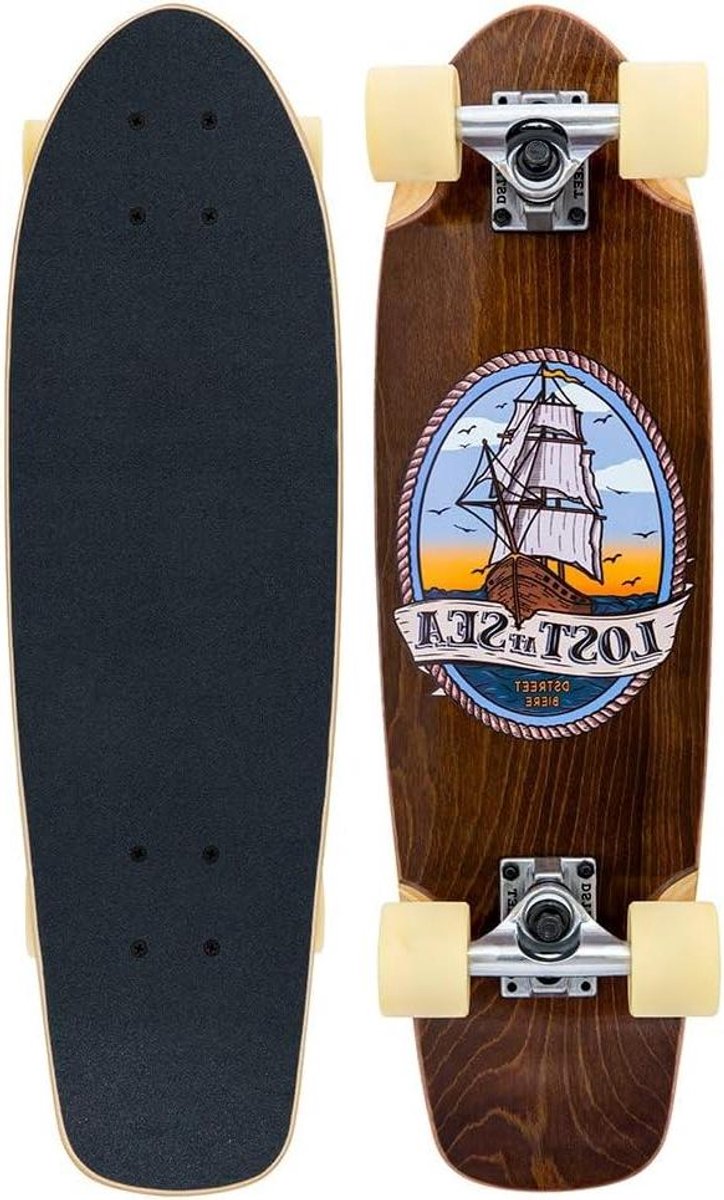 Compleet Skateboard Cruiser Board Stad Rijden 7-laags Esdoorn Dek 7.5 Inch Breed