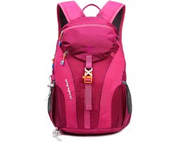 SnelShoppen - Waterdichte Wandelrugzak 25L Lichtgewicht Dagrugzak Roosrood voor Camping, Wandelen, Fietsen, Outdoor Activiteiten