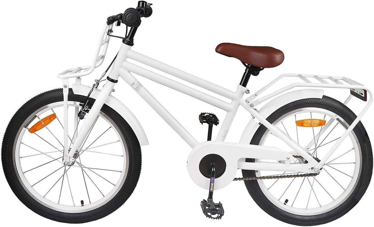 Kinderfiets 22 inch sfiets sfiets Avontuurlijke ritten Stalen frame 22 inch Wit