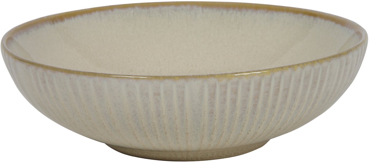 Cookinglife Diepe Borden / Pastaborden Coastal Lines Ocean Beige ø 18 cm - 6 Stuks
