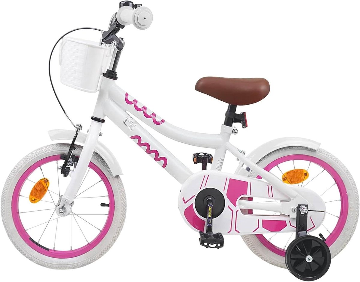 Kinderfiets Loopfiets Buiten spelen Verstelbare onderdelen 12 inch Wit
