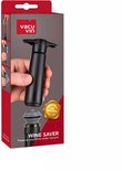 Vacu Vin Wine Saver verpakking met afbeelding van de zwarte wijnstopper.