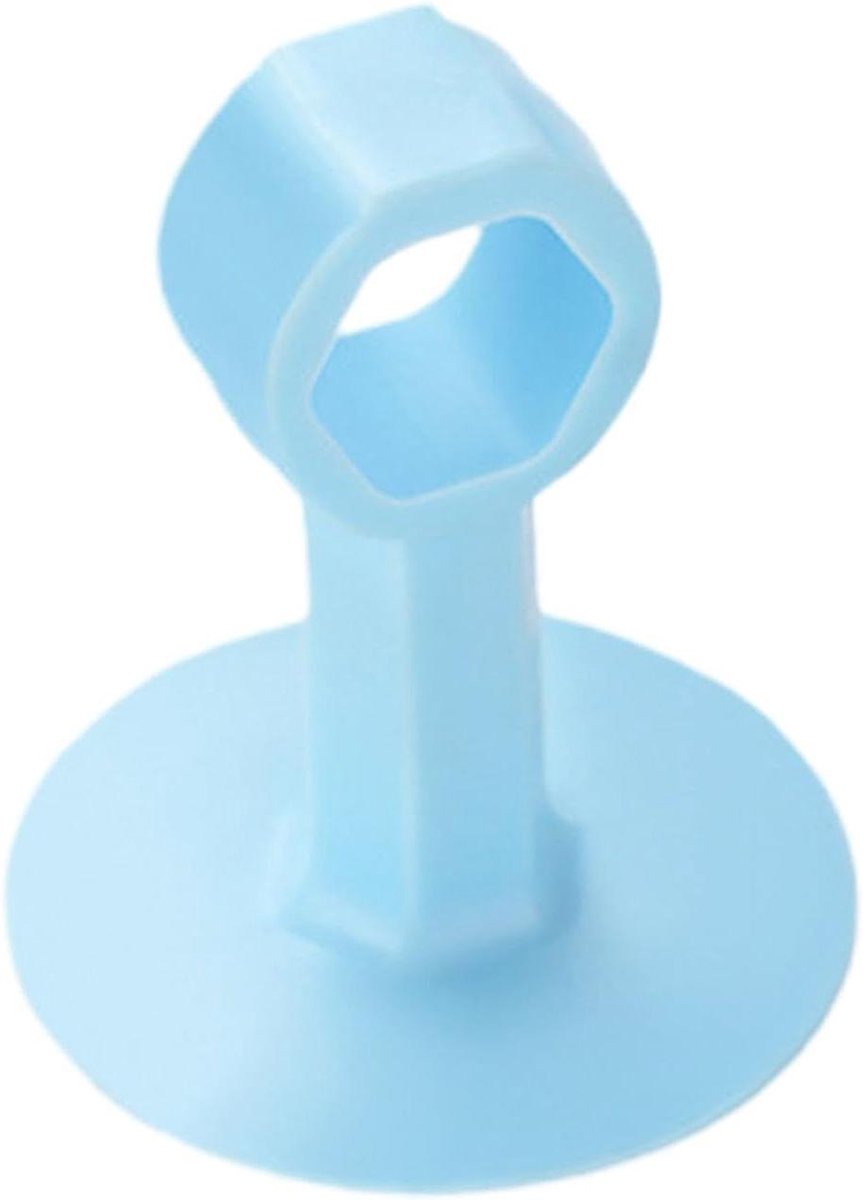 Deurstopper - Muurbeveiliger - Muren Beschermen - Zonder Boren - 7x4x4 cm - Hemelsblauw