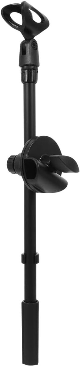 Set Microfoonstandaard met Verstelbare Hoogte en Clip - Professionele Telescopische Microfoon Mount voor Studio en Podiumgebruik