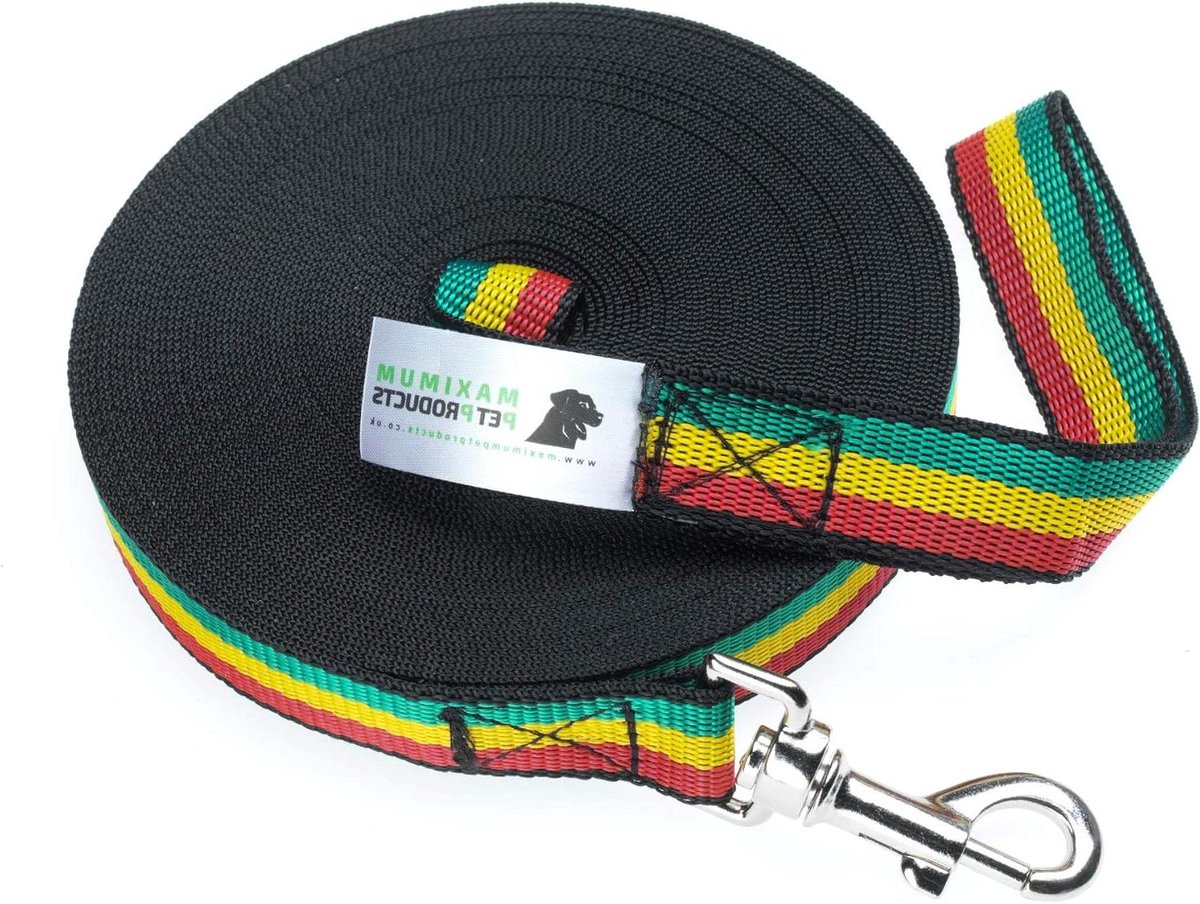 Honden Trainingslijn - Lange Lijn - Veilig Trainen - Extra Sterk Materiaal - 15 Meter - Jamaica