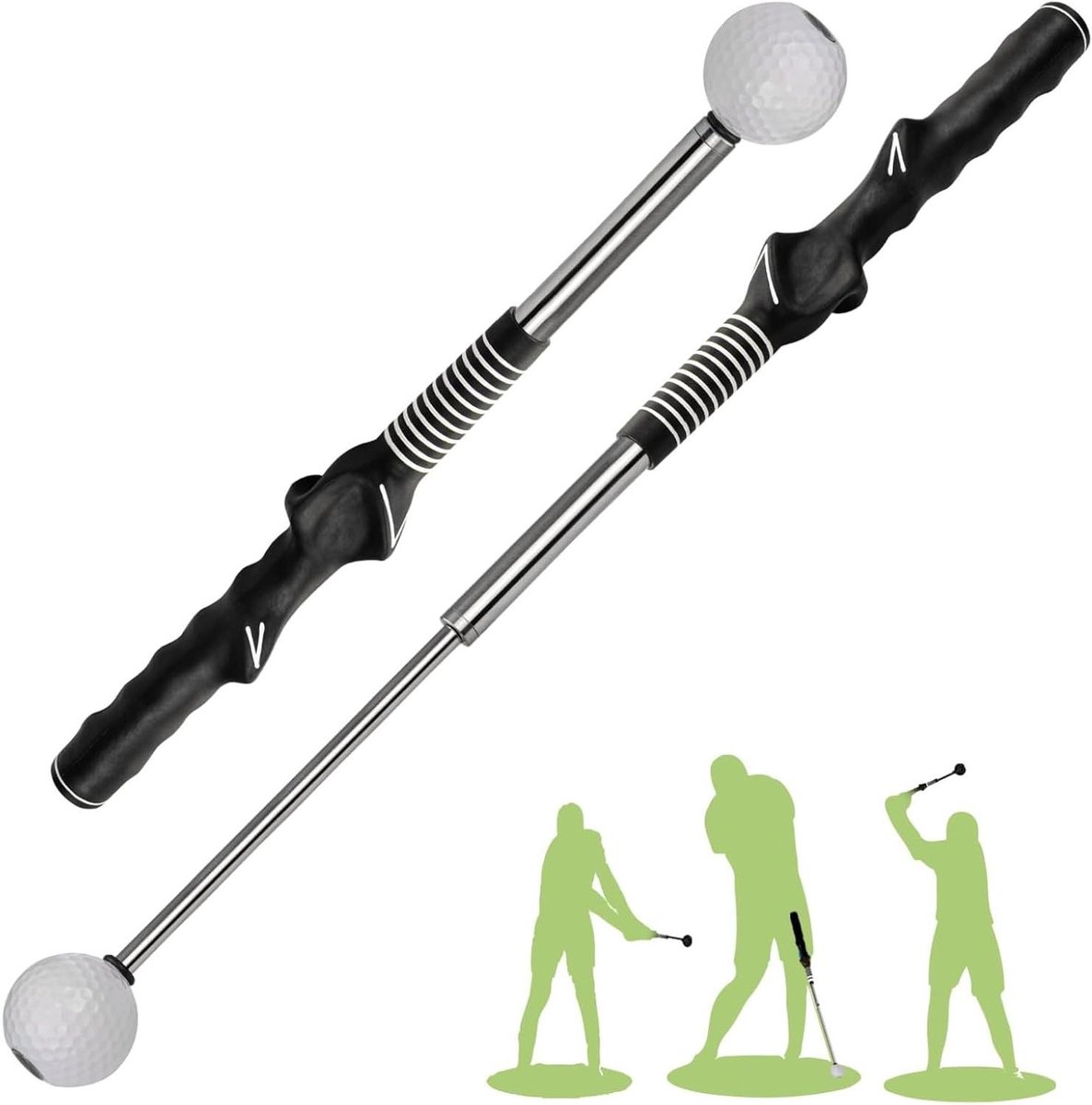 Golfswing Trainer - Hulp voor grip - Golfvaardigheden verbeteren - Intrekbaar met geluid - Linkshandig - Niet gespecificeerd