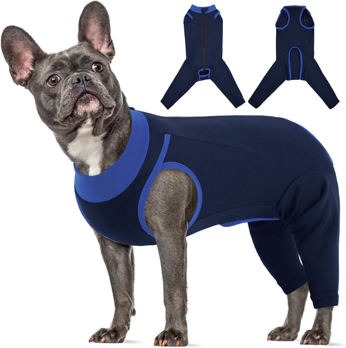 Middelgroot herstelpak voor honden, achterbenen, elastische herstel-onesie, voorkomt likken, kegelkraag, alternatief voor reuen en vrouwtjes, chirurgie, medisch vest met achterbeenmouwen