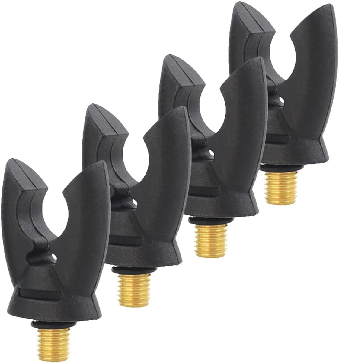Tackle 4 x Karper Hengel Rest Hoofd Rubber Gripper Voor Alle Hengel Pod Houder Karper Grof Vissen Accessoire (4 STKS)