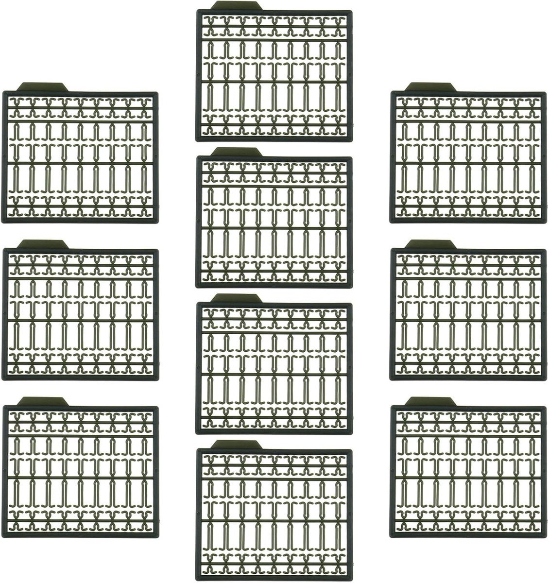 10Pcs Haar Rig Extender Boilie Aas Stopt Boilie Stopper Barbeel Cursus Karper Grof Visgerei Vissen Accessoires Gras Groen