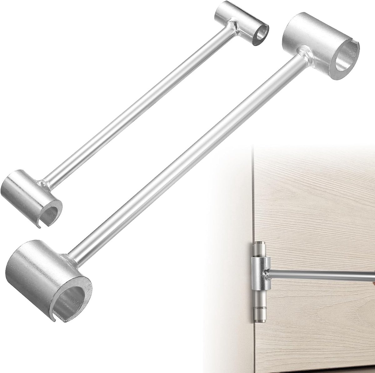 Aanpassingsgereedschap voor brandwerende deuren - 2 stuks, deurdraaiers, deuropeningstools en verstelbare deurbandgereedschappen voor optimale deurfunctionaliteit