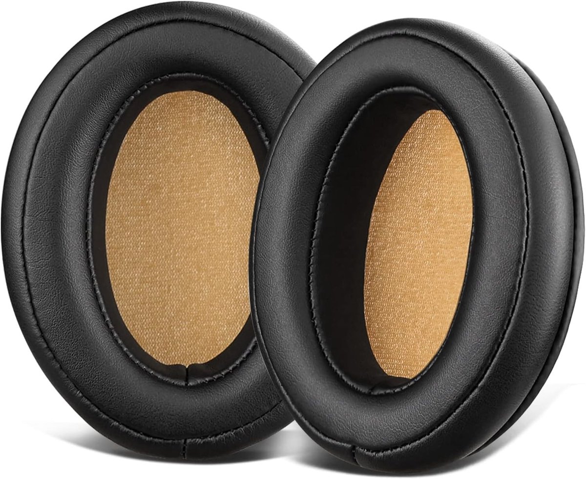 Vervangende Oorkussens van Leer voor Sennheiser Momentum 2.0 en HD1 Draadloze Hoofdtelefoon, Geheugenfoam Oorkussens voor Comfort en Geluidsisolatie