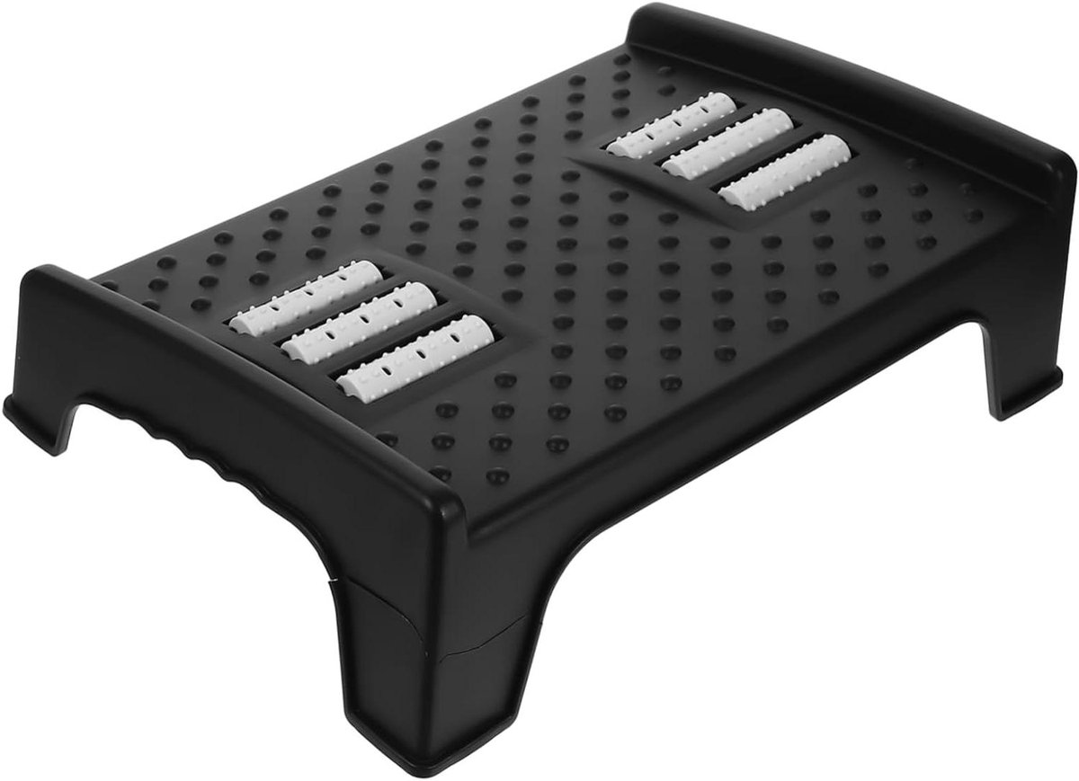 Voetenbankje - Ondersteuning Kruk - Bureau Comfort - Ergonomisch Ontwerp - 40 x 40 x 40 cm - Zwart