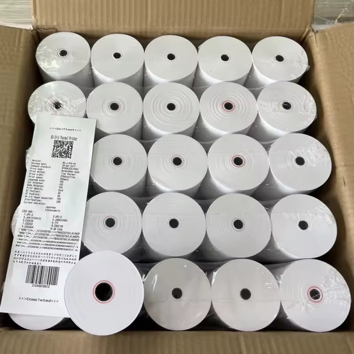 50 stuks DutchRoll 70g Thermische Kassarollen 80x80x12 mm – Geschikt voor kassasystemen