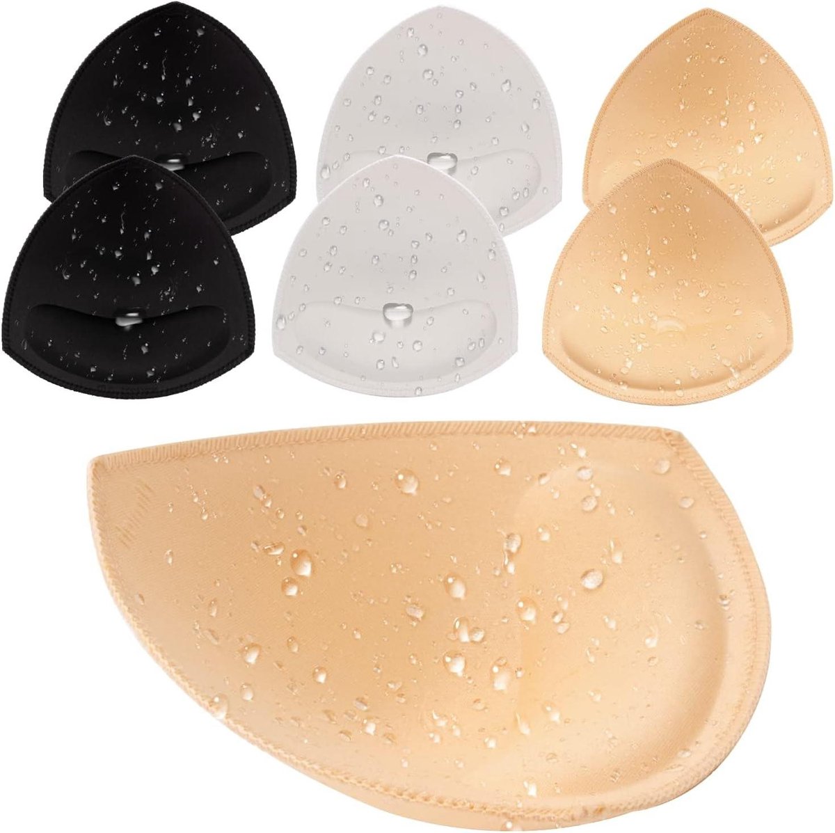 Waterdichte BH Pads - Bikini Inzetstukken - Zwemmen Zonder Zorgen - Waterafstotend Ontwerp - 3 Paar - Niet Van Toepassing