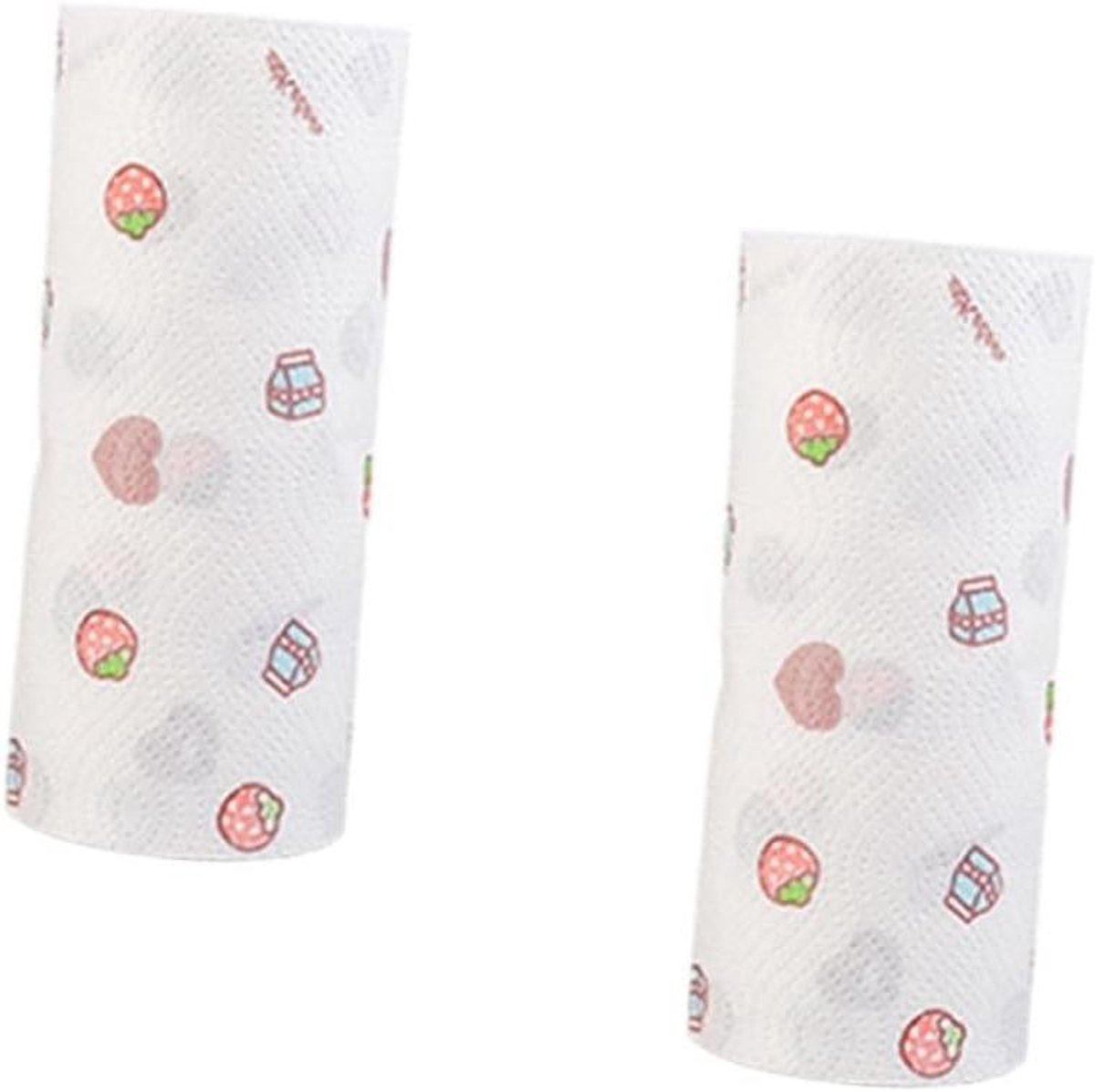 Keukenpapier Rollen - Schoonmaakpapier Handdoeken - Huishoudelijk Gebruik - Olie-absorberend Scheurbestendig - 23 x 20 cm - Wit