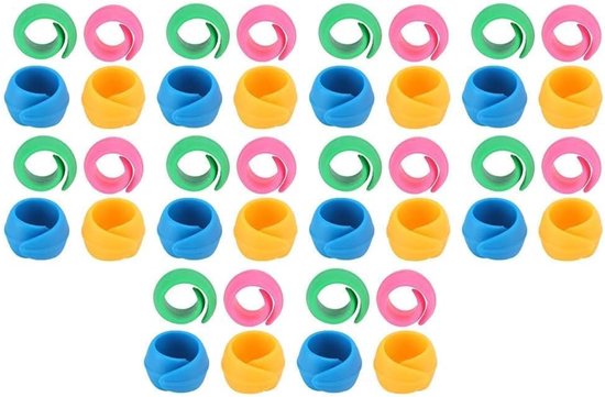 40 STKS Kleurrijke Draad Spool Huggers Spoelhouder Draad Controle Spoel Houder Clips voor Borduren Quilten en Naaigaren — afbeelding 5