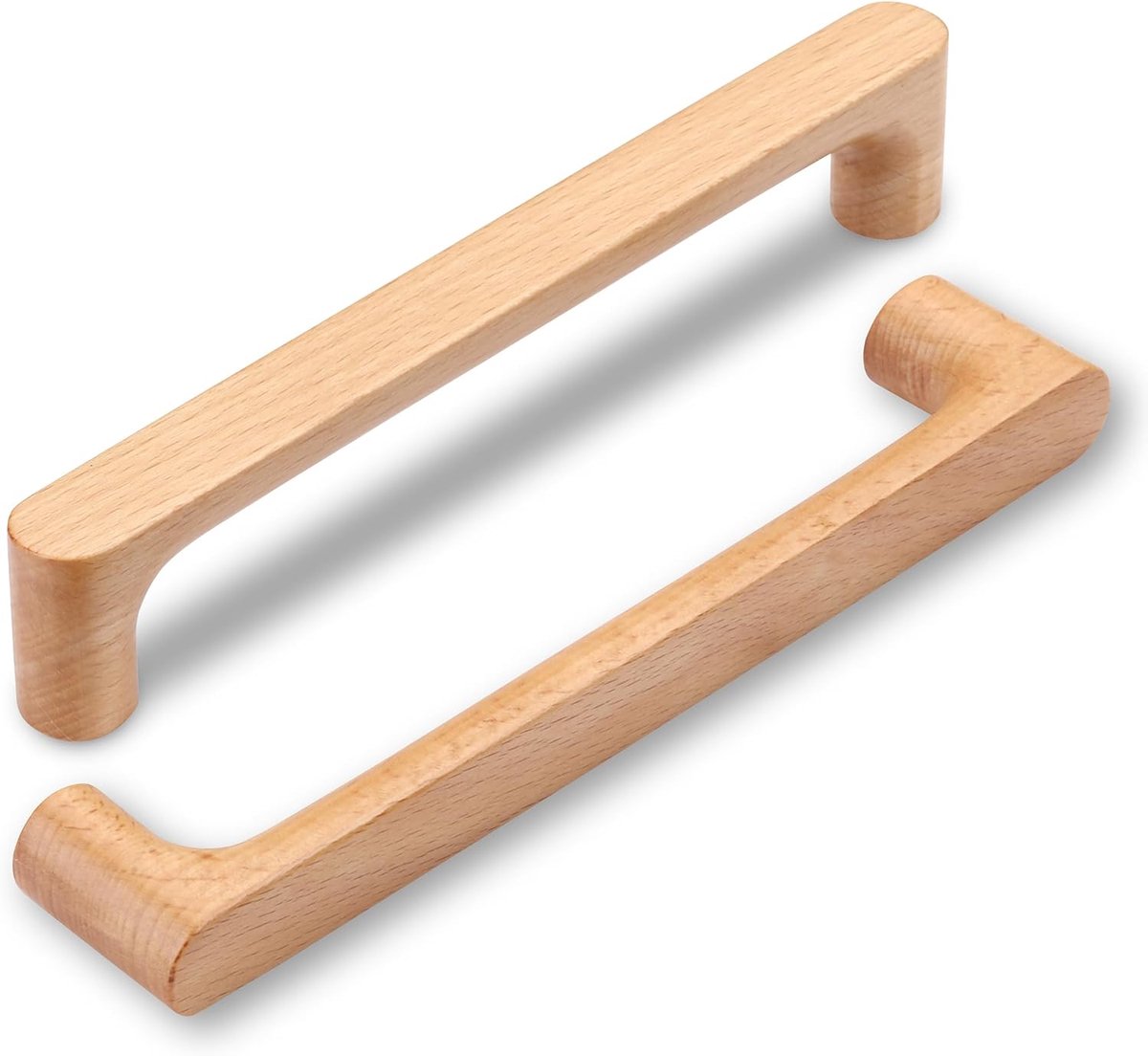 6 Stuks Houten Kast Handgrepen Houten Lade Pull 160mm Gat Centers Kast Hardware Pull voor Slaapkamer Keuken Kabinetten Deur