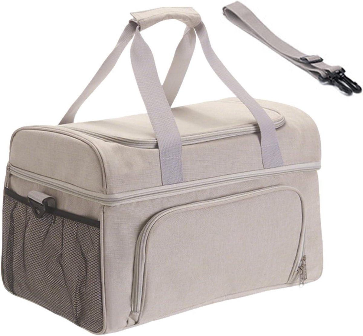 Koeltas - Thermotas Opvouwbaar - Voedsel Vers Houden - Lekdicht Waterdicht - 30L - Khaki