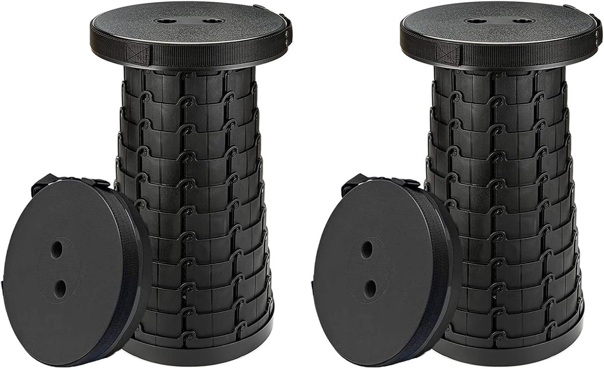 SnelShoppen - Set van 2 Verstelbare Campingstoelen - Lichtgewicht Opvouwbare Stoelen voor Buitengebruik - Max. 300 kg - Ideaal voor Camping, Picknicks