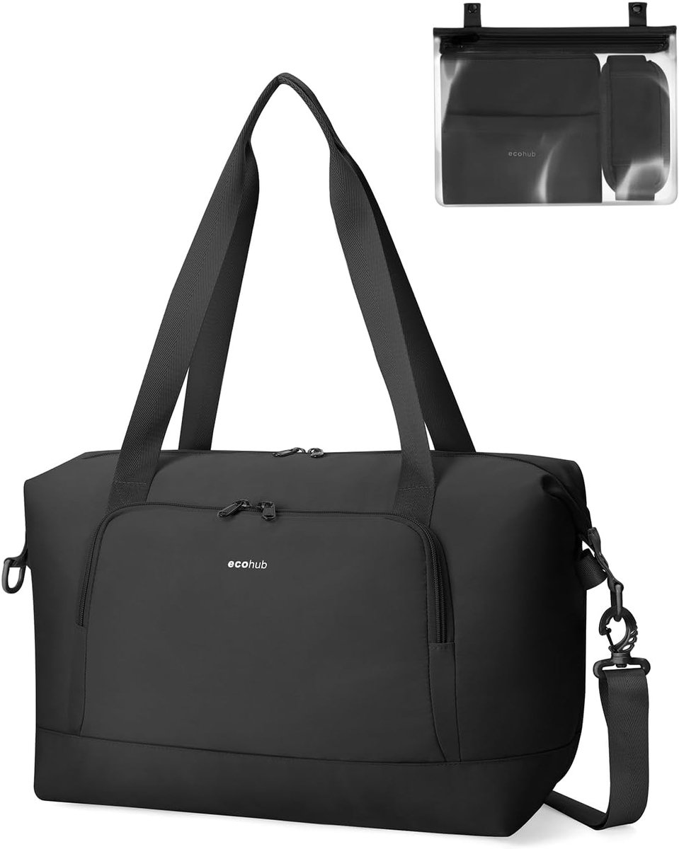 SnelShoppen - Ryanair Reisbagage 40x30x20cm, 24L Lichtgewicht Cabin Bag met Afneembare Wet Bag, Gerecycled PET Weekend Bag voor Onder de Zitplaats, Sp