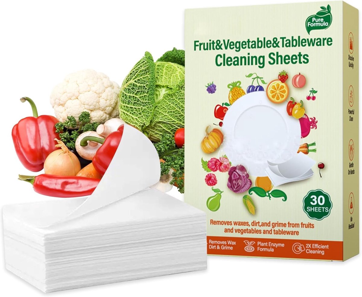 SnelShoppen - 120 Stuks Afwasmachine Tabs, Organisch, Natuurlijke Fruit Cleaner, Verwijdert Hardnekkig Vet en Kalk, Milieuvriendelijk, Geen Residuen,