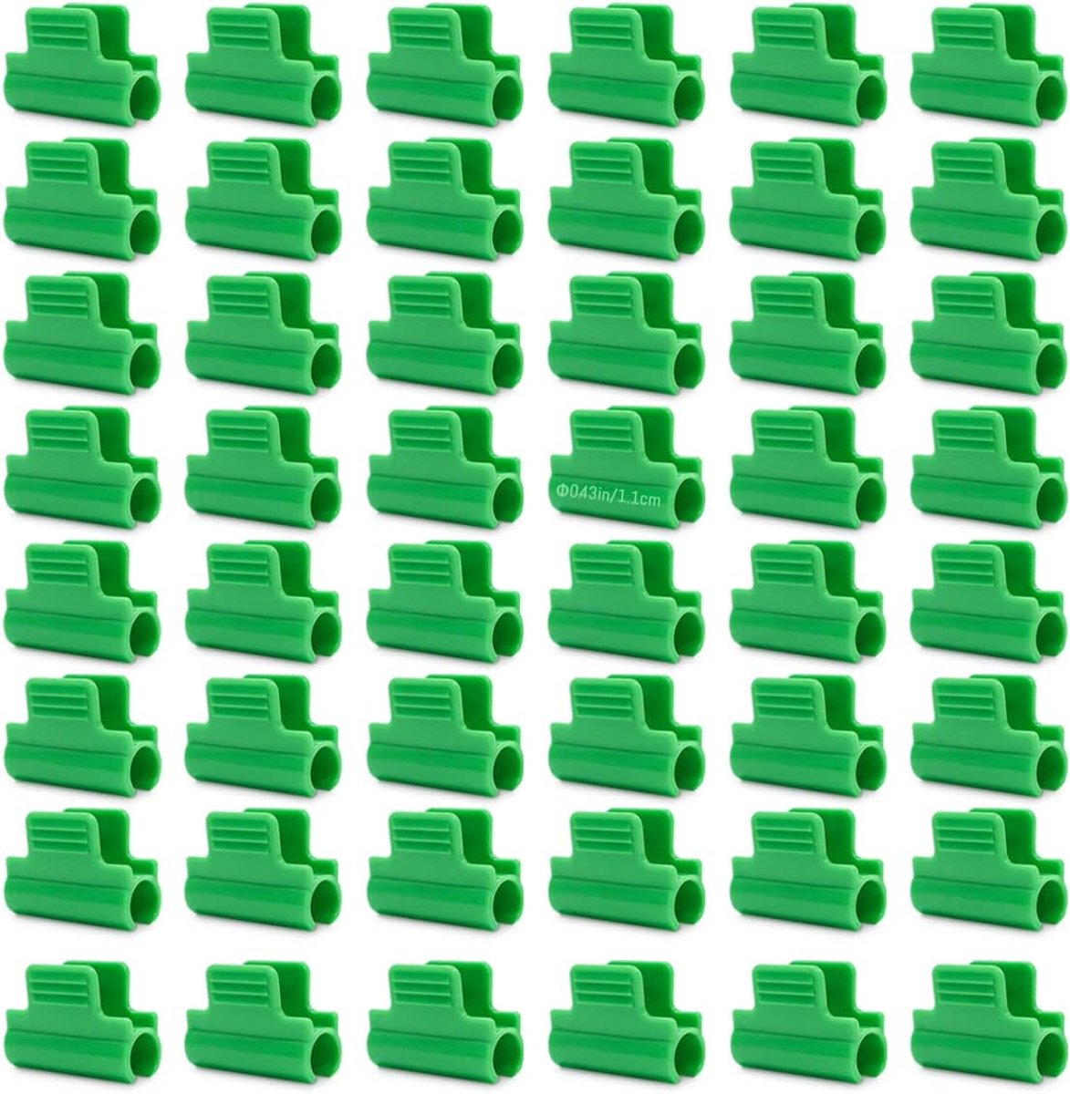 SnelShoppen - 48 Stuks Tuin Kassen Klemmen, Tunnel Clip, Netting Clip voor 11mm Buizen, Stevige en Herbruikbare Tuinondersteuning voor Groentetunnels