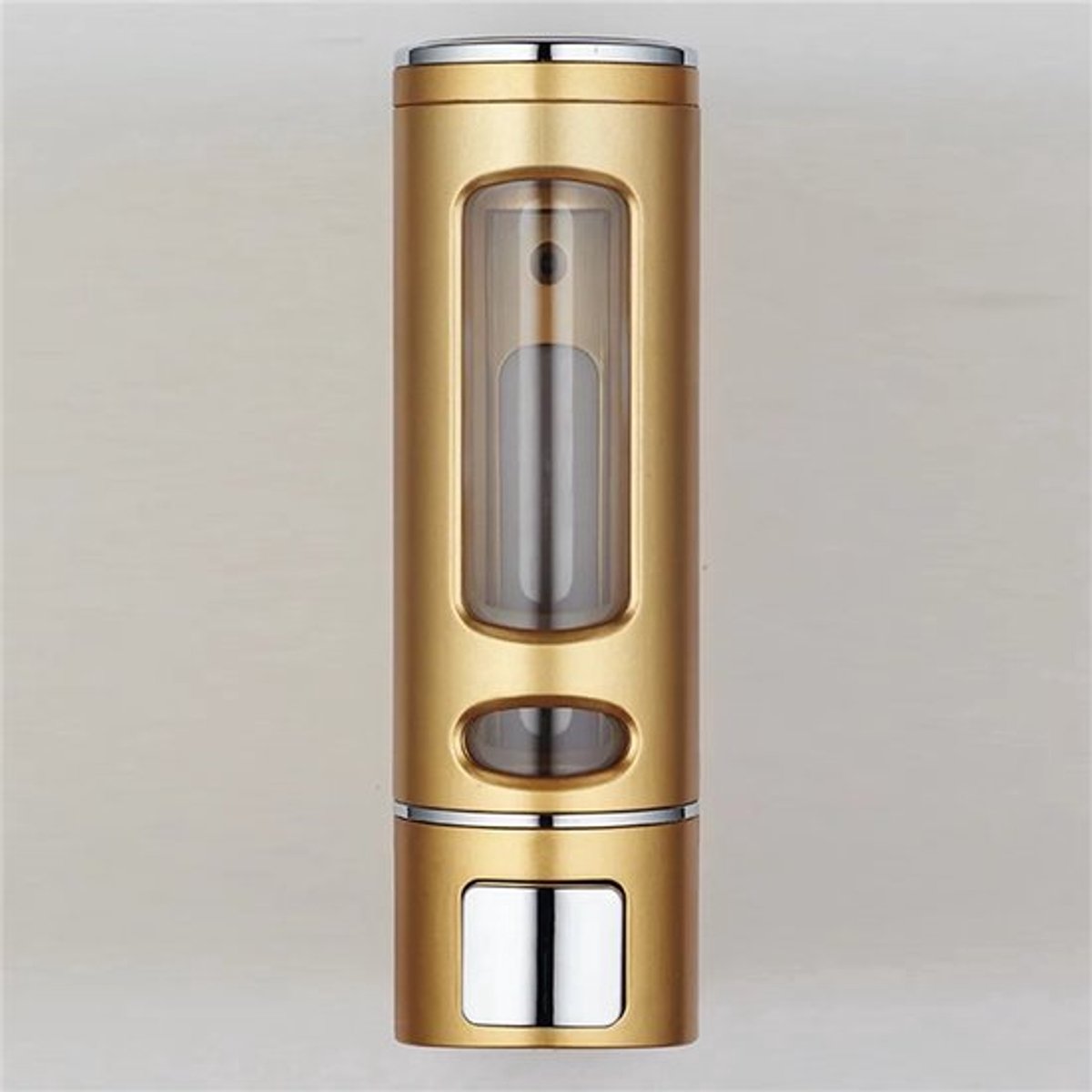 Zeepdispenser - Zeeppompje Hangend - Handmatige zeepdispenser - Vrijstaand en Hervulbaar - 90*60*220mm - goud - ABS - Zeeppompje vrijstaand - Keuken - Badkamer - Douche - 400ml