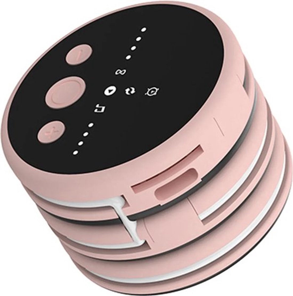 Draagbare Bluetooth-muziekbox met botgeleiding, ruisonderdrukking, slaapluidspreker en timerkussen, roze.