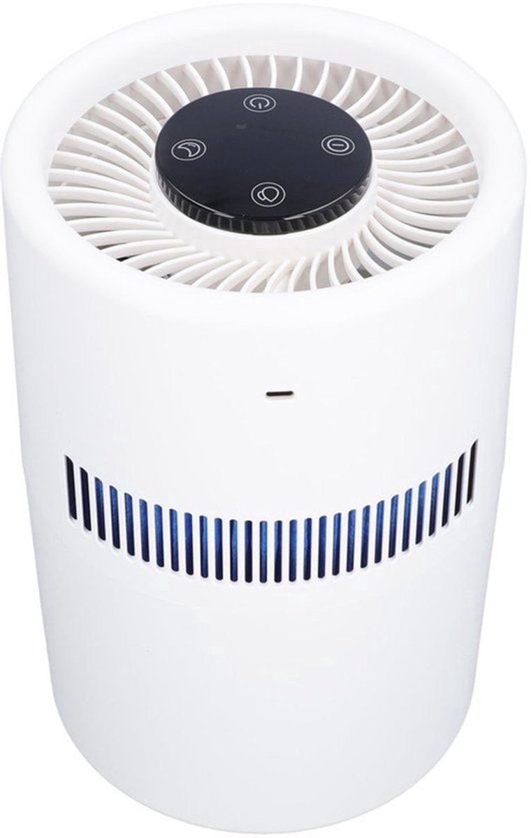 2 in 1 Luchtreiniger en Luchtbevochtiger - 5W, 4L Watertank - USB Desktop Bevochtiger voor Kantoor en Slaapkamer