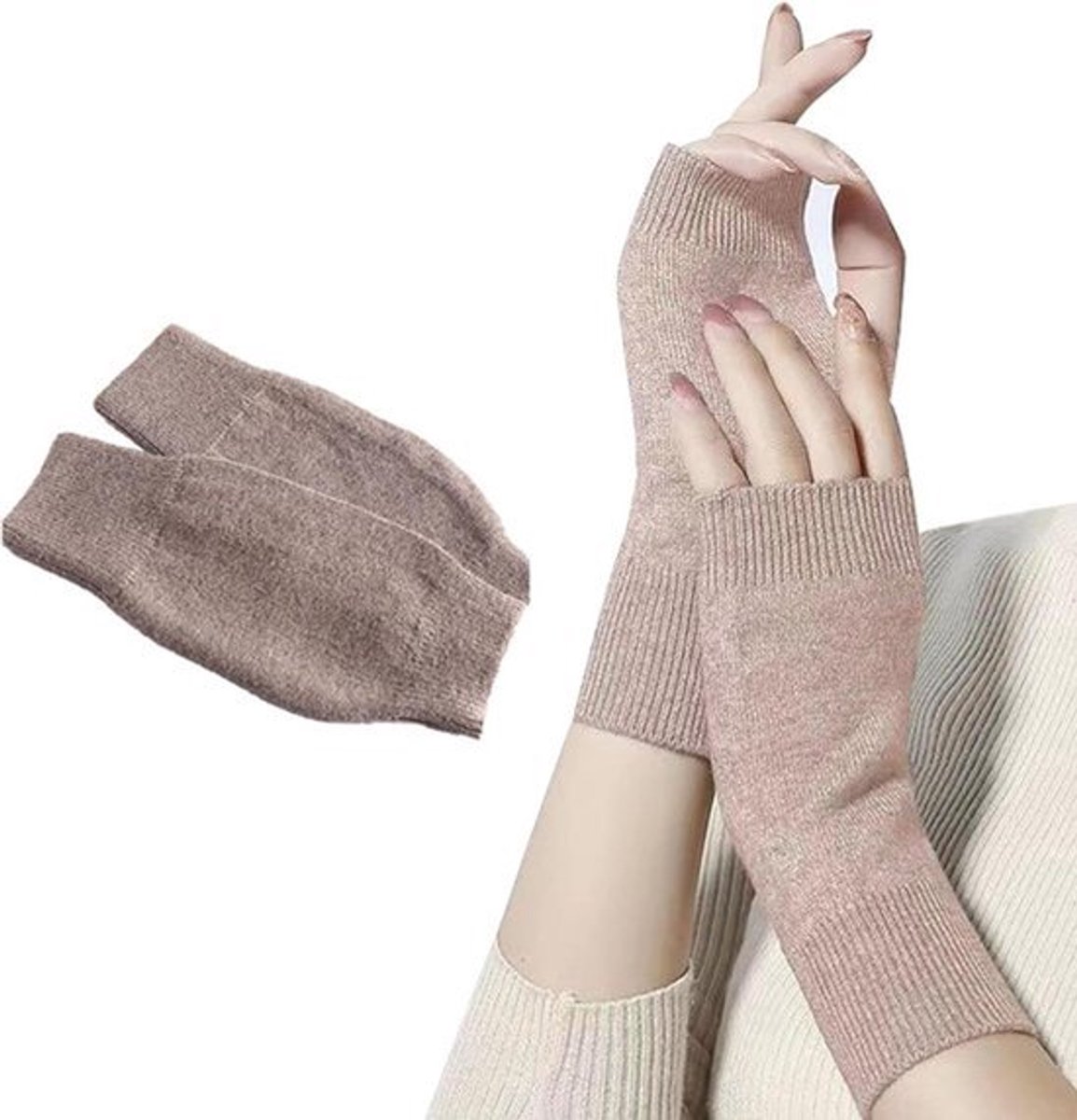 Vingerloze Wanten Winter Warm Gehaakt - Cadeau voor Vrouwen, Dames en Meisjes