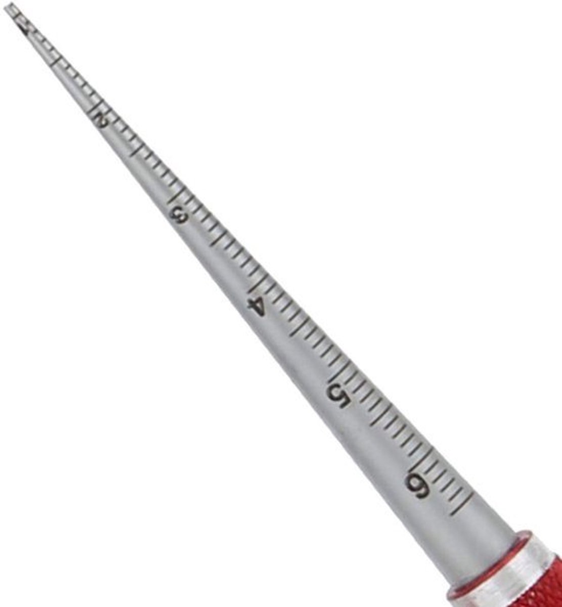 Taper Diaphragma Gauge Gat Meetinstrument voor Houtbewerking - 0.1mm Nauwkeurigheid (1-6.5mm)