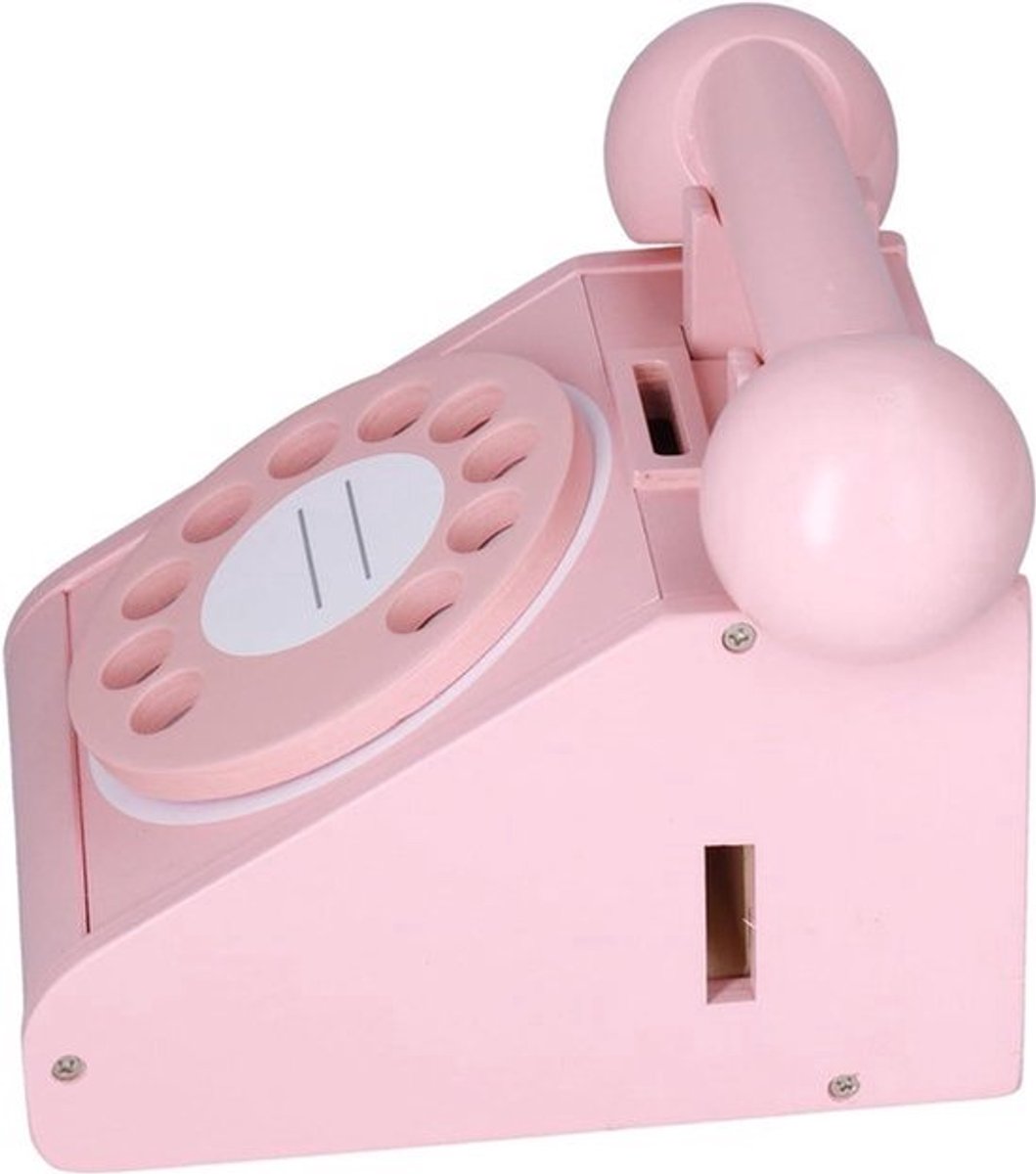 Eenvoudige Draaiende Schijf Vaste Telefoon Speelgoed voor Thuis (Roze) - Vintage Telefoon