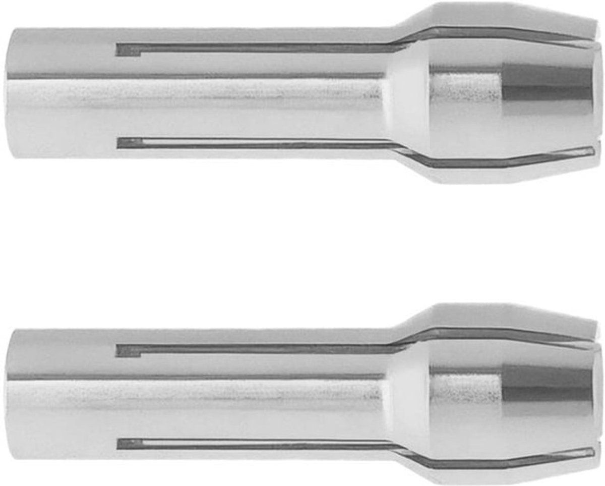 2Pcs 42-77-0400 1/8 Inch Collet Compatibel met Milwaukee M12 2460-20 Dremel voor Bewerken Snijden Graveren Schuren