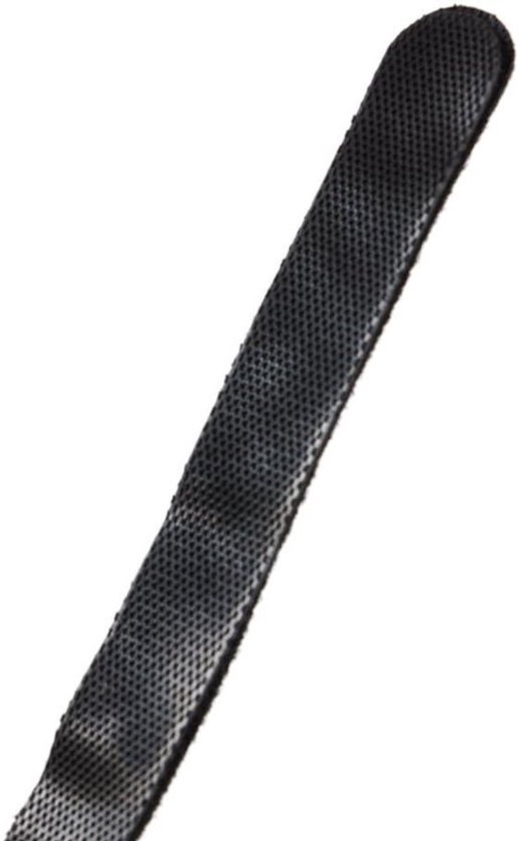100 x Nylon Kabelbinders met Klittenbandsluiting - Zwart