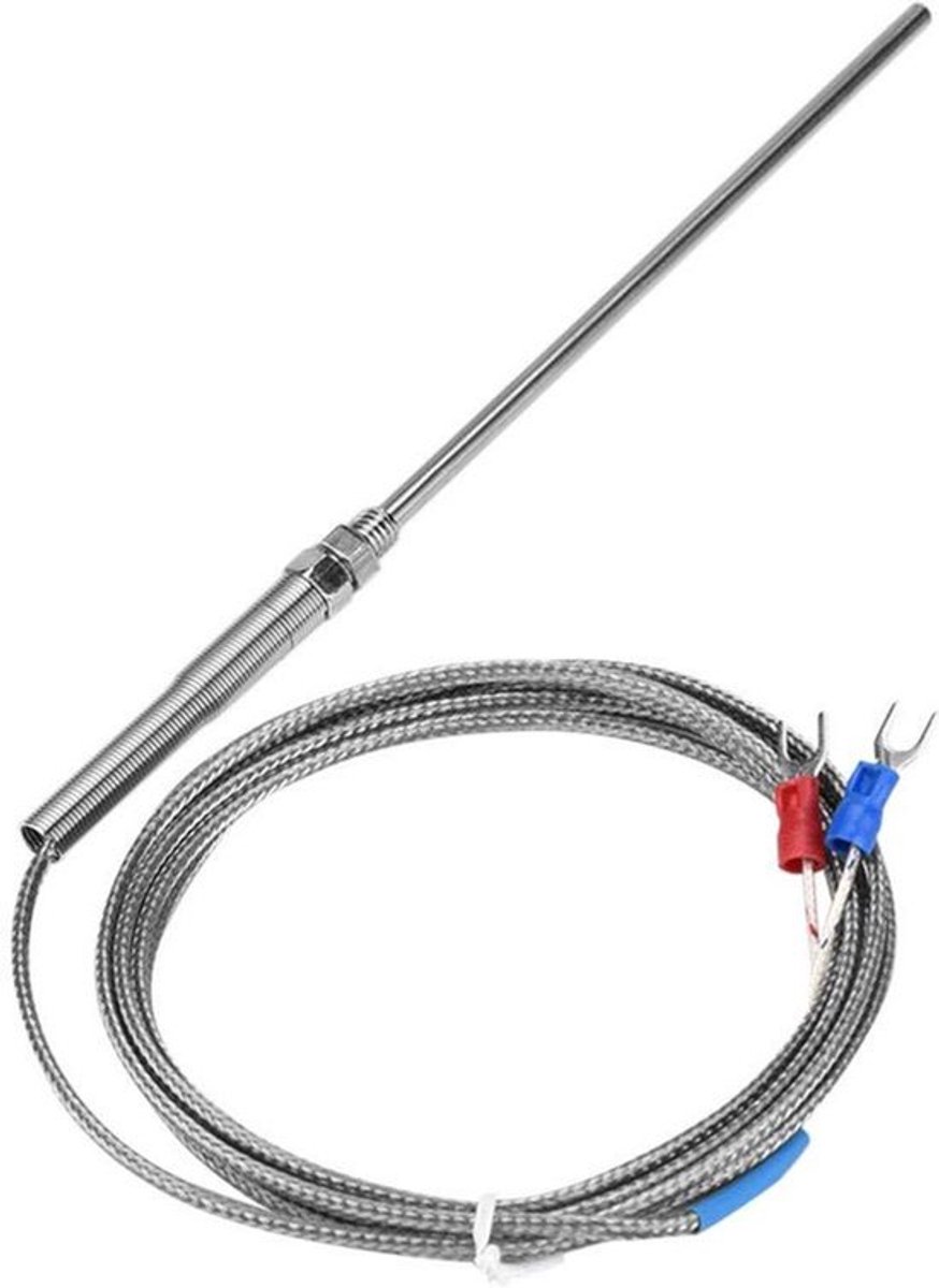 K-type Thermokoppel M8 - 150mm Sonde - Rvs Temperatuursensor - 0-400Â°C