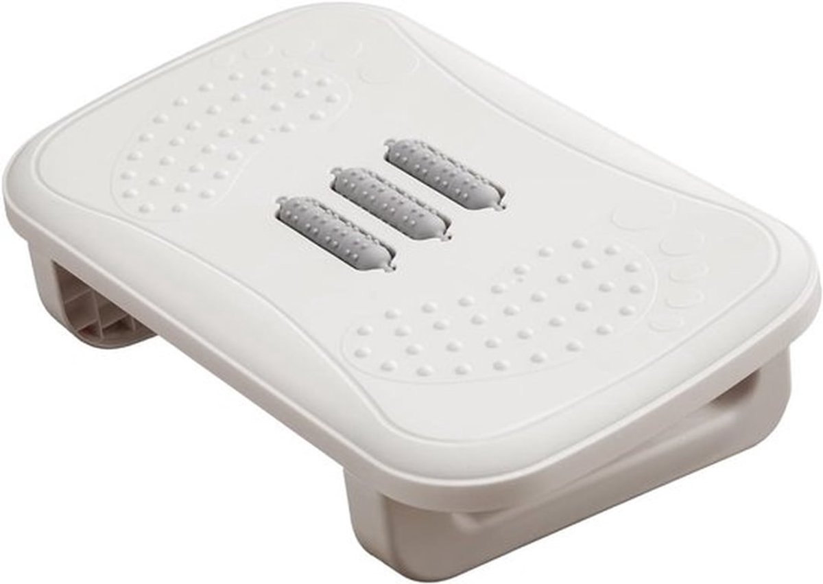 Ergonomische Voetensteun Met Massagerollen – Antislip Bureauvoetenbankje – Vaste Hoek Met Kussen – Voor Kantoor En Thuis – Verbetert Houding En Bloedsomloop