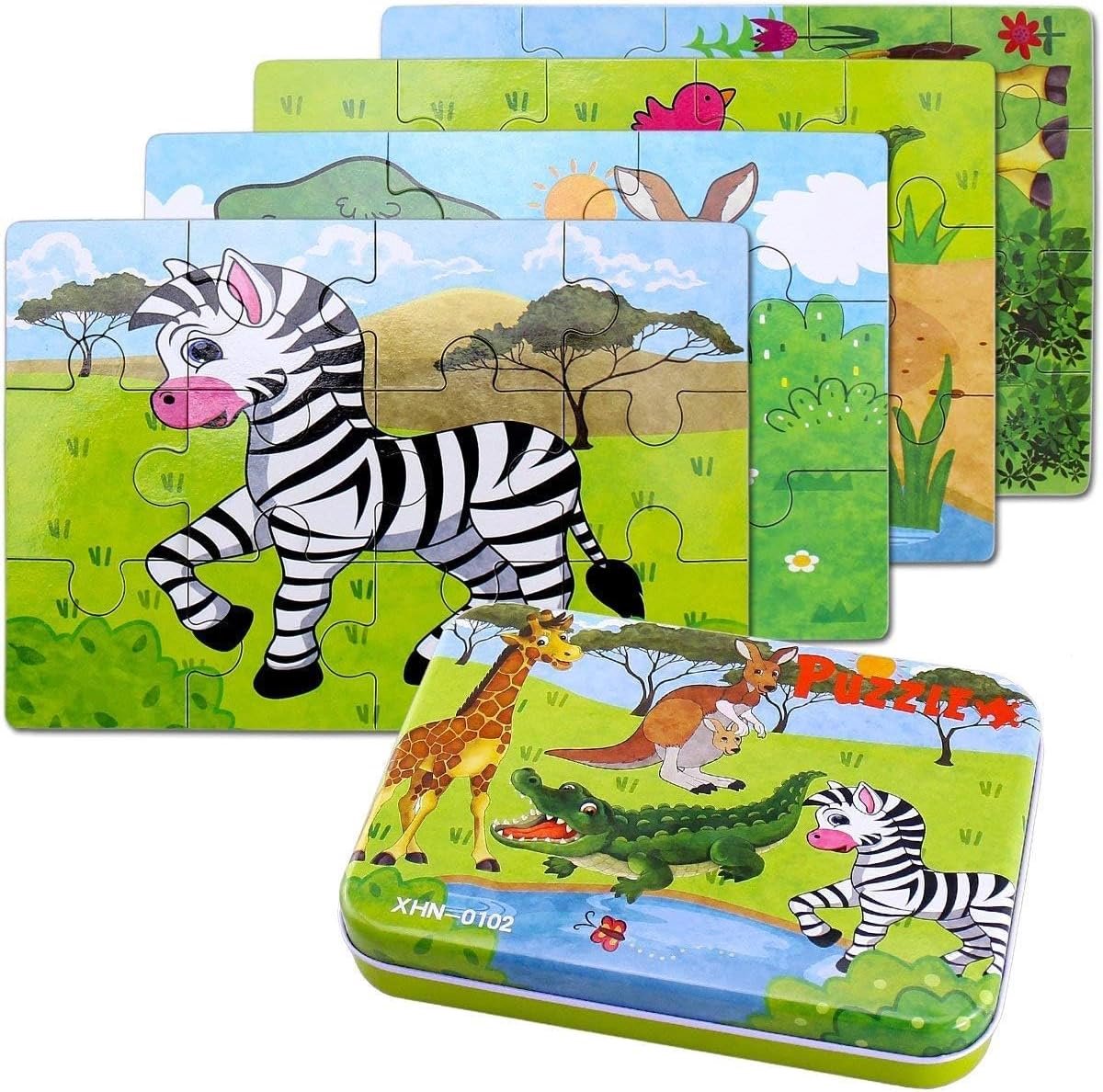 SnelShoppen - BBLIKE Puzzels voor Kinderen, 4 Moeilijkheidsniveaus, 9, 12, 15, 20 Stukken, Educatief Speelgoed voor Jongens en Meisjes vanaf 2 Jaar (Z