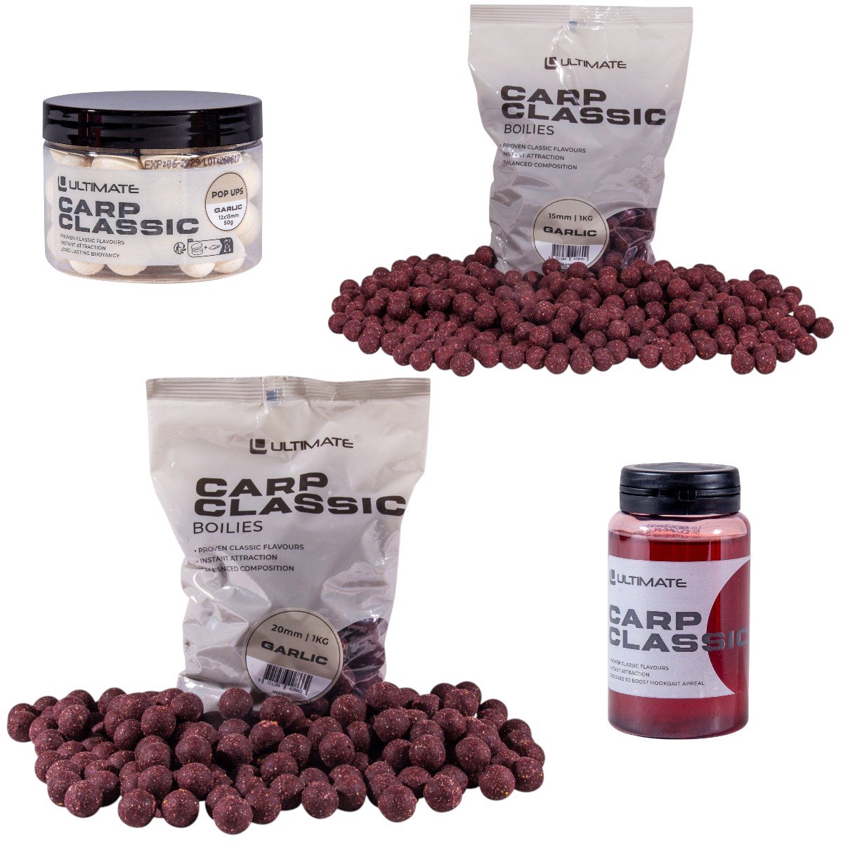 Ultimate Carp Classic Garlic Baits Pack - Karper Set