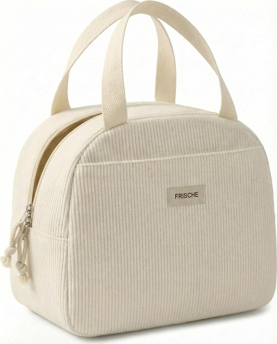 SnelShoppen - Cooler Bag - Gevoerde Waterdichte Lunch- en Picknicktas - 3-in-1 Thermobag voor Werk, School, Vrouwen - Geel